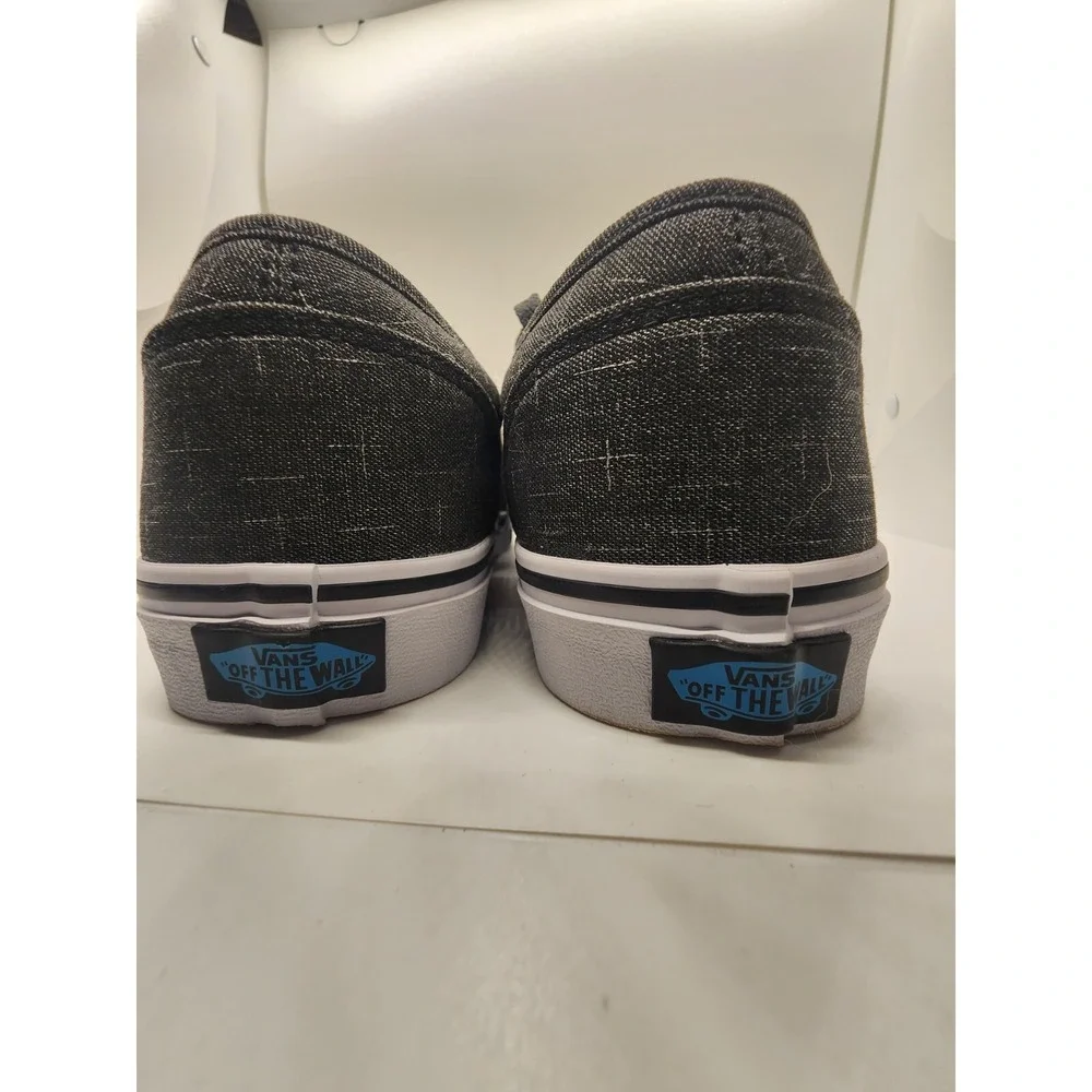 VANS Atwood Slip-On Black‎ Hawaiian Ocean Blue Men Size 6 - Brand New